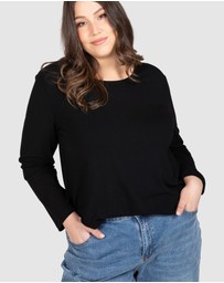 Love Your Wardrobe - Kayla Long Sleeve Rib Tee