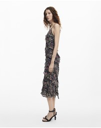 Desigual - Midi dress with ruffles