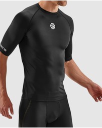 SKINS - SKINS Compression Men's Series-1 Activewear Short Sleeve Top Black