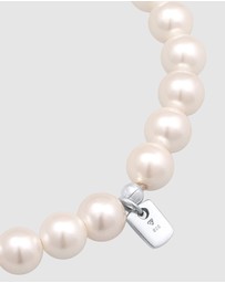Kuzzoi - ICONIC EXCLUSIVE - Bracelet Trend Elegant with Shell Core Pearls in 925 Sterling Silver