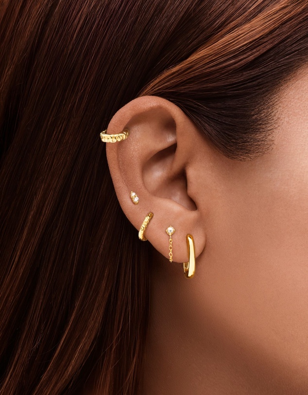 HOUSE OF SLANI - Valeria Textured Hoops