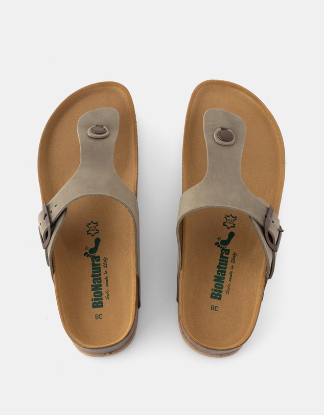 BioNatura - Devina Leather Thong Sandals