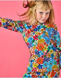 Kip&Co - Winter Fields Organic Cotton Long Sleeve Top Pants Pyjama Set -Kids-Teens