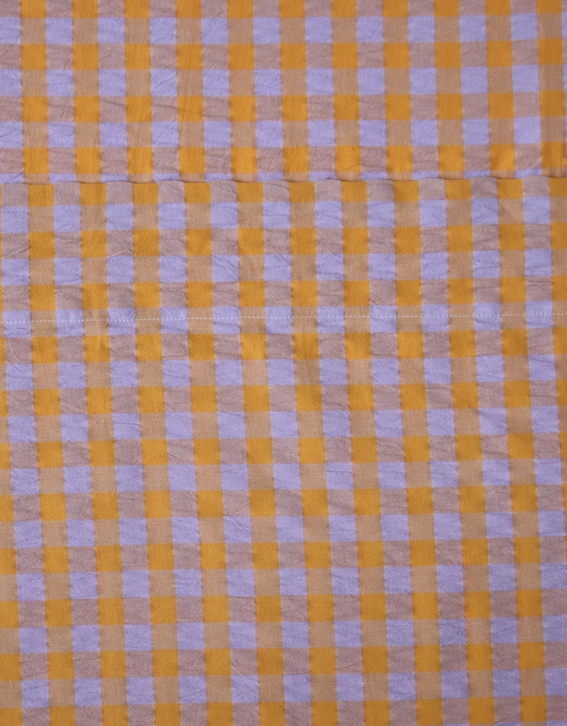 Mosey Me - Kumquat Bloom Seersucker Flat Sheet