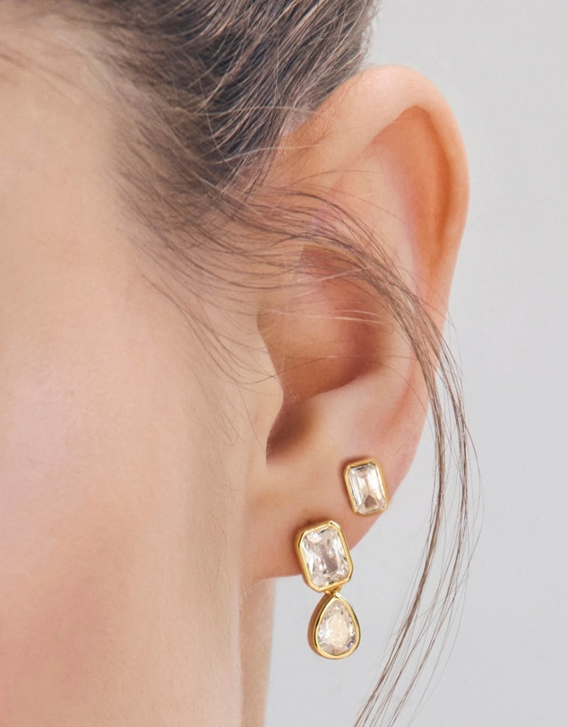 SAINT VALENTINE - Lineaire Studs - Gold