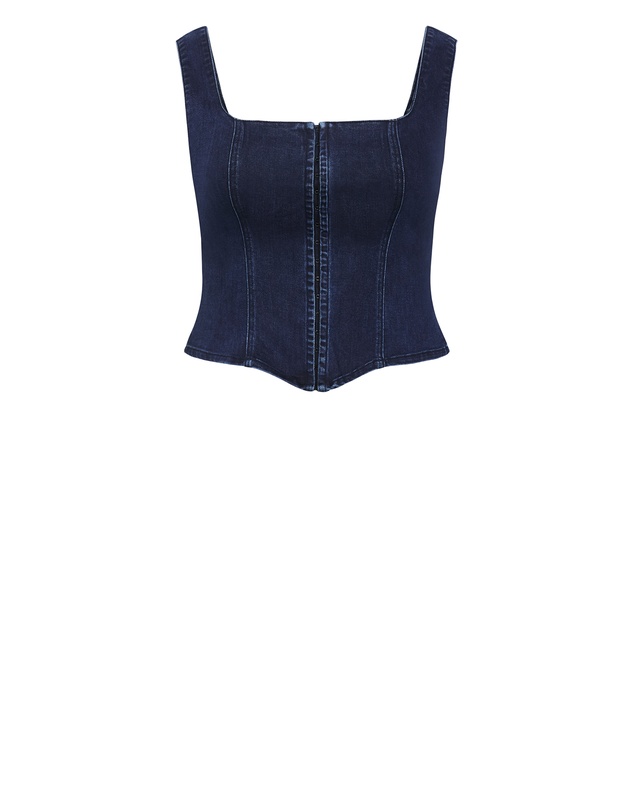 City Chic - Lara Denim Corset Top