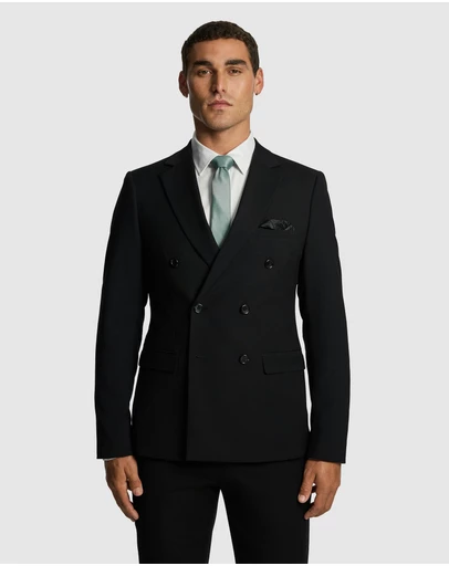yd. - Dante Double Breasted Stretch Suit Jacket