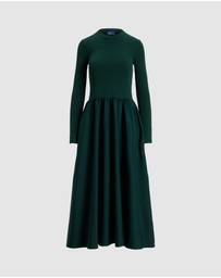 Polo Ralph Lauren - Cotton Long-Sleeve Dress - ICONIC EXCLUSIVE