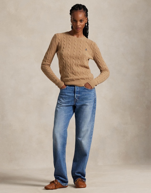 Polo Ralph Lauren - Cable Wool-Cashmere Crewneck Sweater