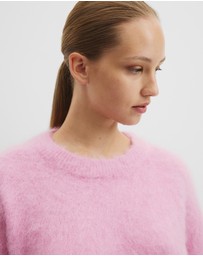 Country Road - Long Sleeve Fluffy Crew Knit