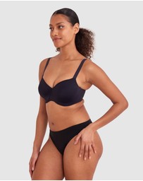 Bras N Things - Sapphire Smooth Full Coverage Bra - Black