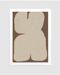Olive et Oriel - Shape Geometric Art by The Miuus Studio Art Print