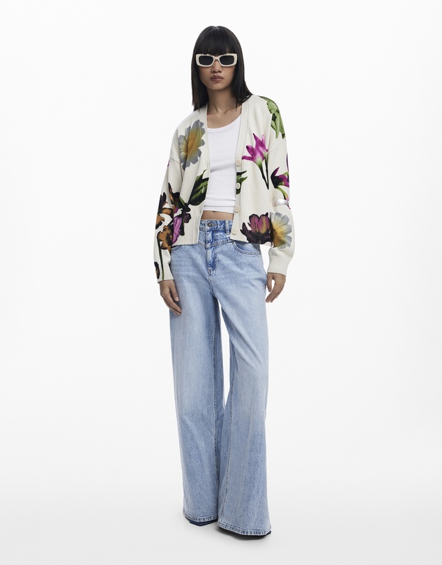 Desigual - Floral print cardigan