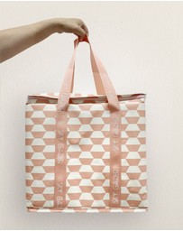 Sky Gazer - Insulated Freezer Shopping Bag - Pink