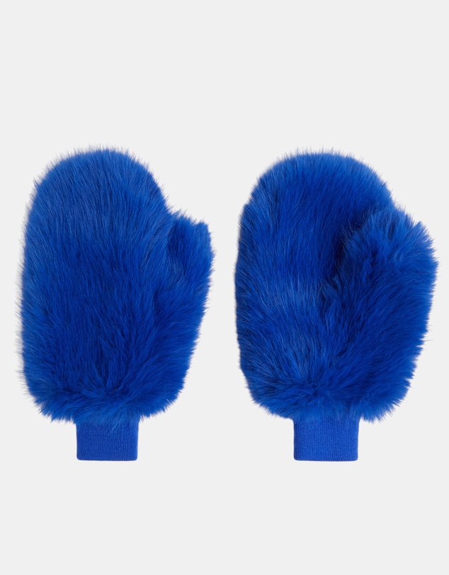 Cynthia Rowley - Faux Fur Oversized Mittens