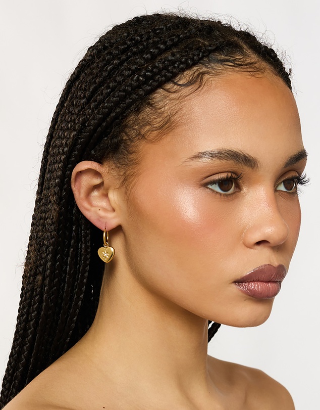 PETA AND JAIN - Juliette Heart Hoop Earrings