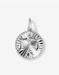 Michael Hill - Diamond Accent Libra Zodiac Pendant in Sterling Silver