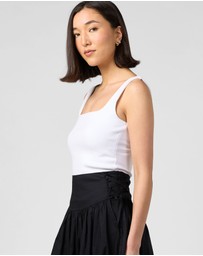 MVN - Tie Side Midi Skirt