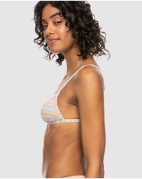 Roxy - Wavy Stripe Bralette Bikini Top For Women