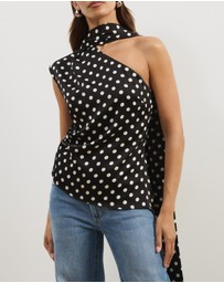 Atmos&Here - Charlotte One Shoulder Scarf Top
