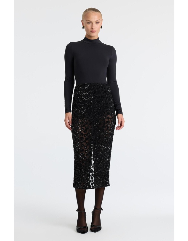 Bardot - Sienna Sheer Sequin Midi Skirt