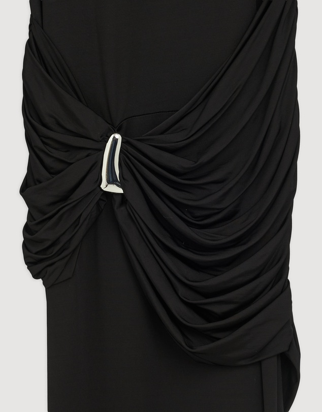 Revibe - Repaired Shona Joy Miro LS Gathered Maxi Dress - AU 6