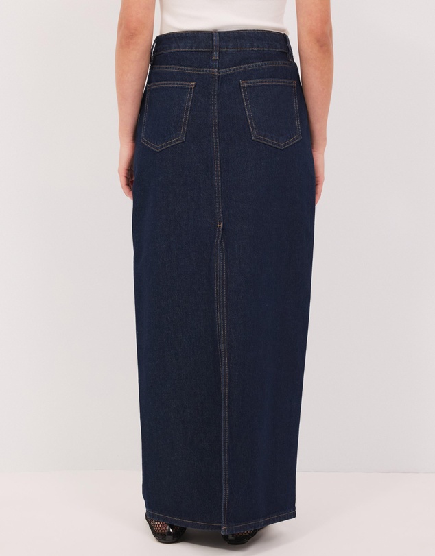 Calli - Cassandra Denim Maxi Skirt