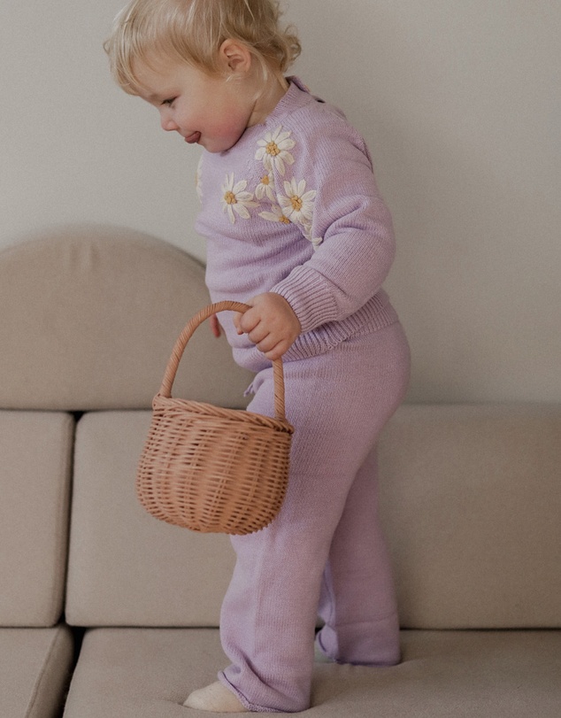 WITH LOVE FOR KIDS - Blushing Knitted Pant - Babies - Kids