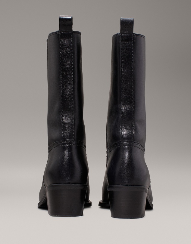 Calvin Klein - Leather Cowboy Boots