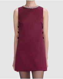 Self Portrait - Satin Cut Out Mini Dress
