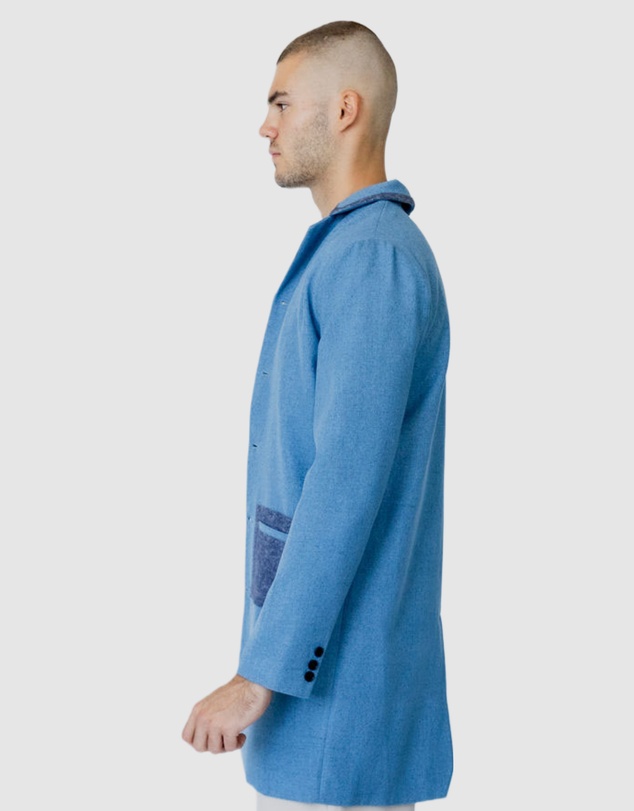 Justin Cassin - Hemming Woven Coat
