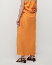 FRIEND of AUDREY - Andree Cupro Ruched Skirt