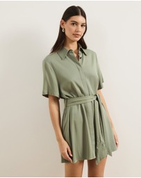 Atmos&Here - Holly Viscose Twill Mini Dress