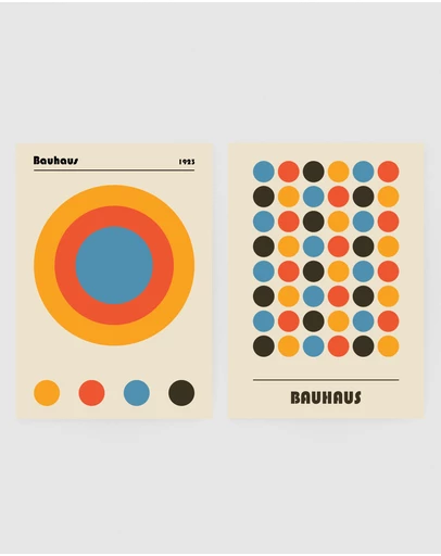Inka Arthouse - Bauhaus Set of 2 Art Prints