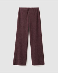M.N.G - Knitted Trousers With Elastic Waistband