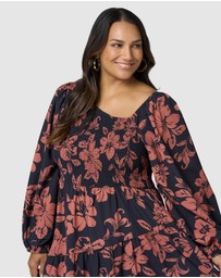 Something 4 Olivia - Lauren Asymmetric Midi Dress