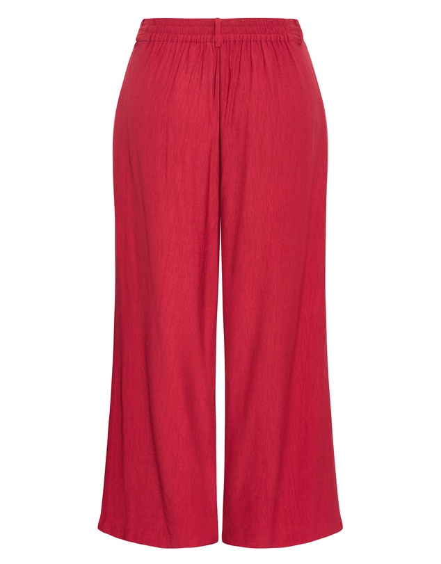 City Chic - Plus size Aria Tailored Wide Leg Pant - sienna