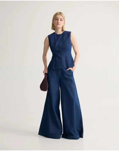 Oxford - Katie Denim Waistcoat
