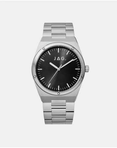 Jag - Arlo Mens Black Dial 41mm Silver Watch