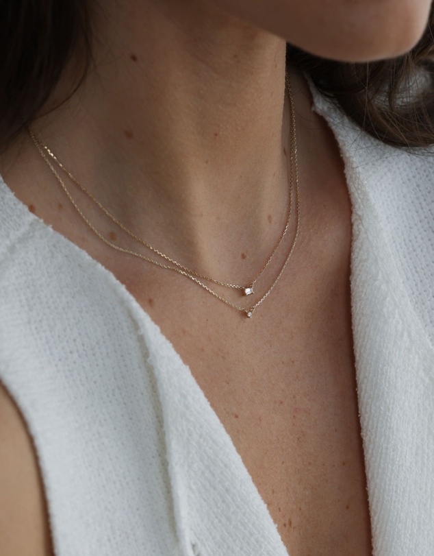 Luna Rae - Solid Gold - Lumi Diamond Necklace