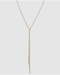 Elli Jewelry - Necklace Y-Chain 925 Sterling Silver Gold-Plated