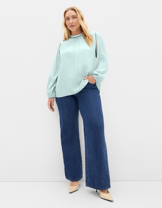City Chic - Lorena Long Sleeve Top