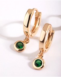 Lovisa - Green Stud & Huggie Hoop Earring Stack Pack
