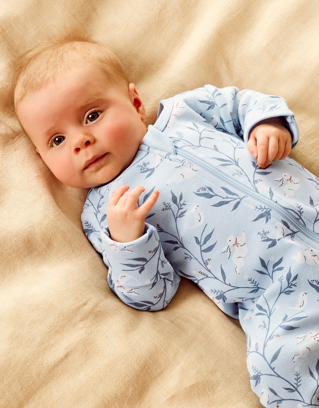 Wilson & Frenchy - Organic Zipsuit With Feet - Babies