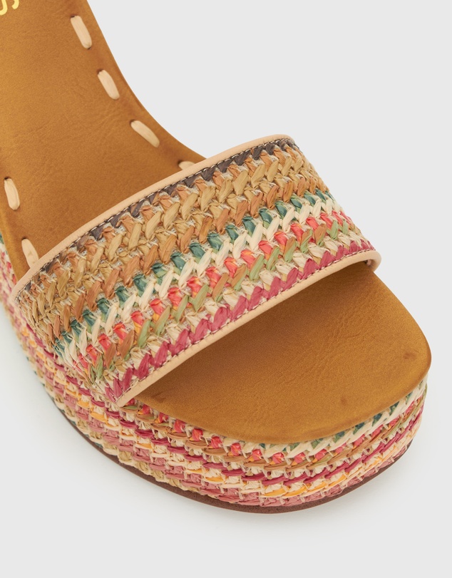Betts - Fame Raffia Platform Wedges