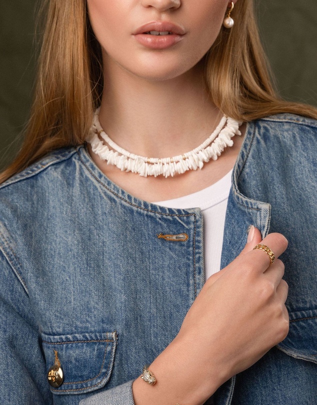 Nialaya Jewellery - Women's White Puka Shell Necklace