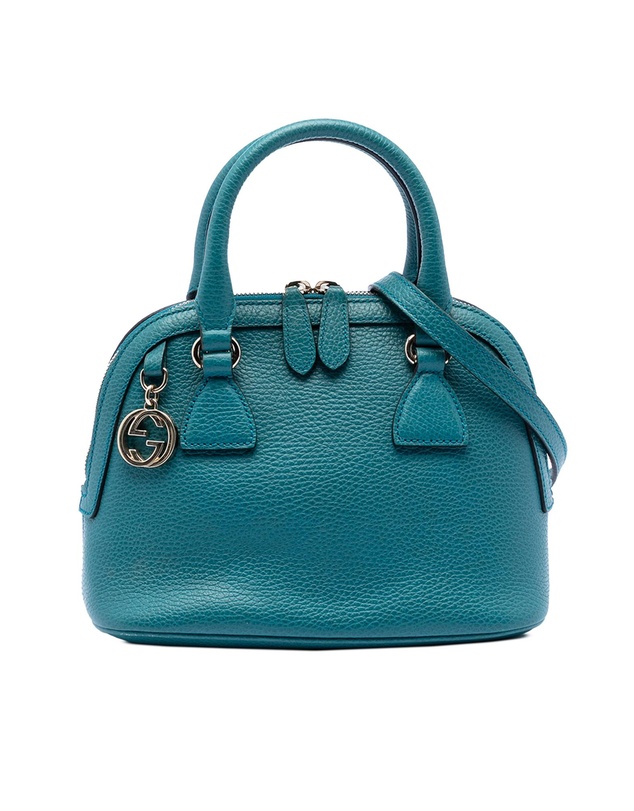 Pre-Loved by Azura Reborn - Pre-Loved Small Dollar Calfskin GG Charm Dome Satchel