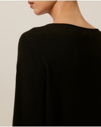 Tussah - Violet Fine Knit Boat Neck Top