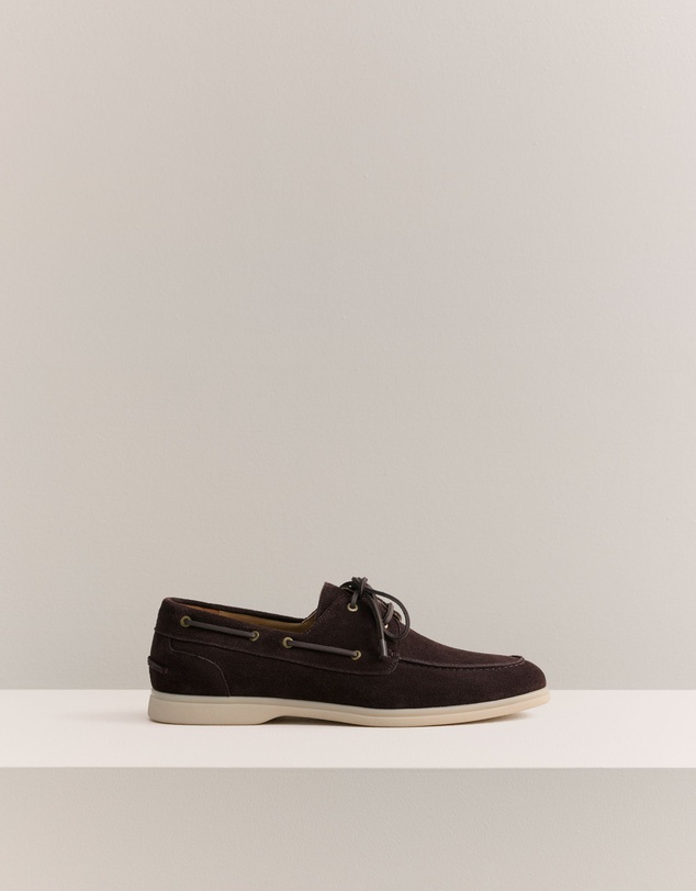 Trenery - Marven Suede Boat Shoe in Mocha