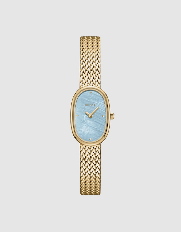Breda - Jane Tethered Gold and Metal Mesh Watch, 18MM